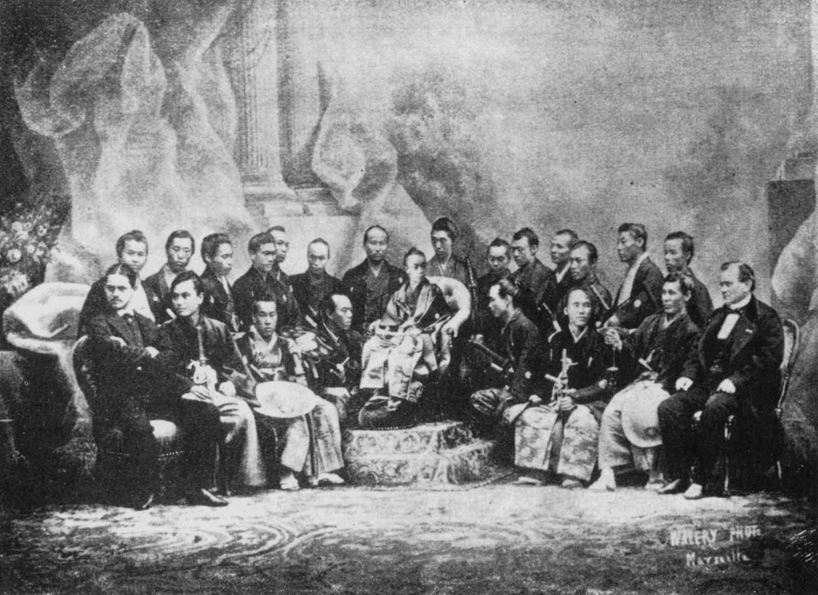 Tokugawa Minbu-tayū and other members of Japanese mission to Fr…