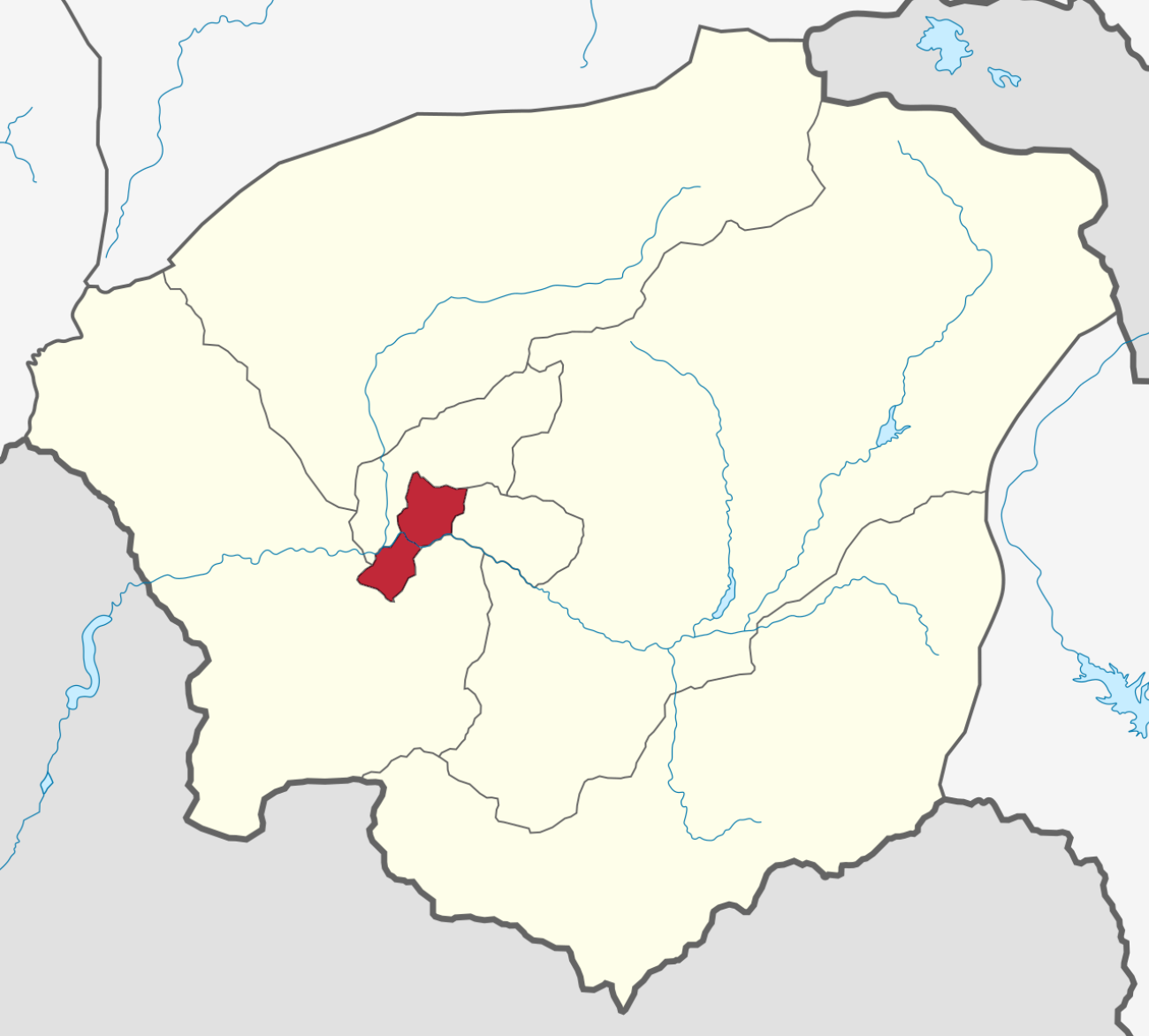 Yeghegnadzor Municipality Map