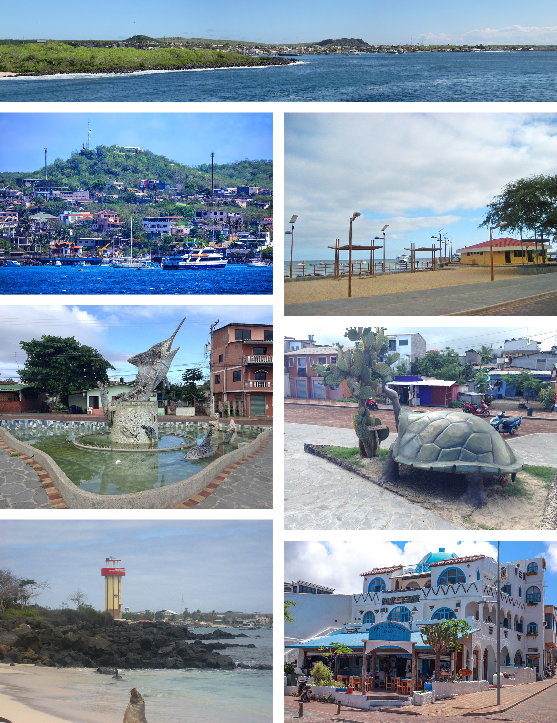 Collage Puerto Baquerizo Moreno