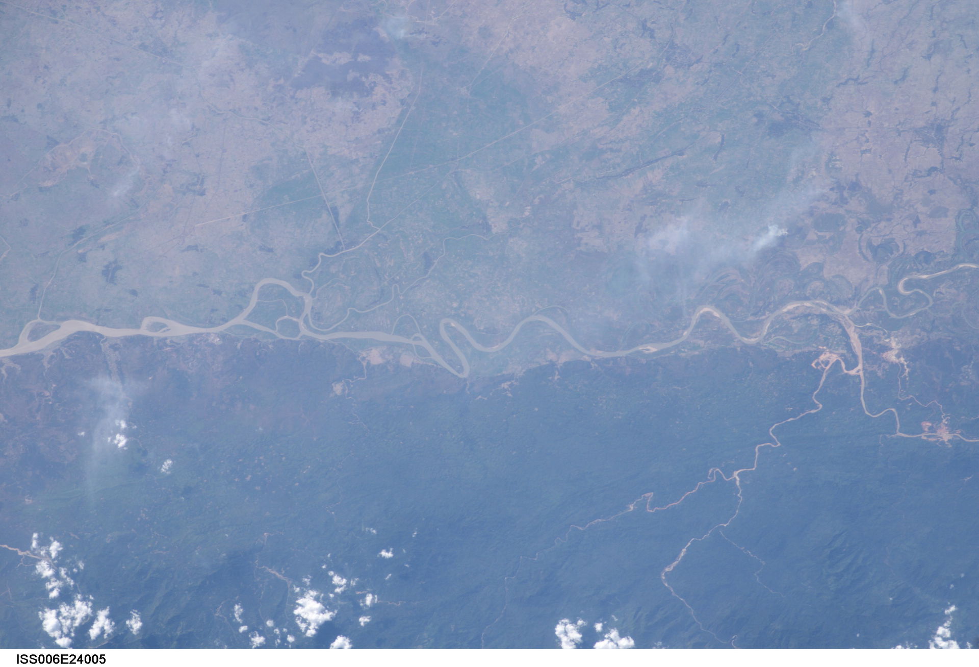 View of Myanmar taken during ISS Expedition 6.