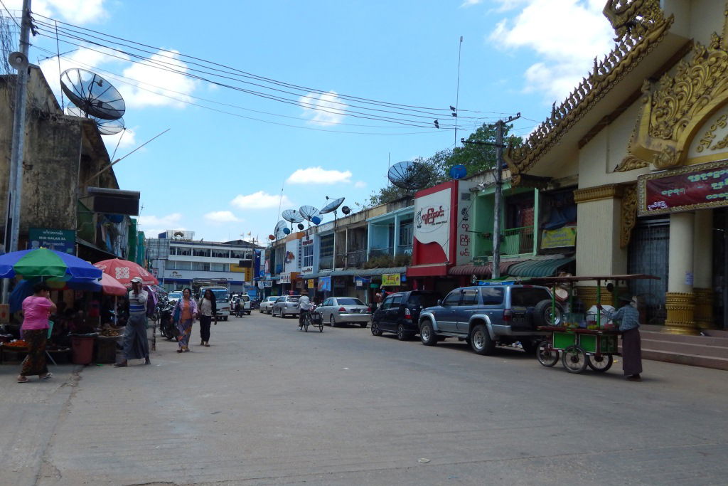 Downtown area, Pathein