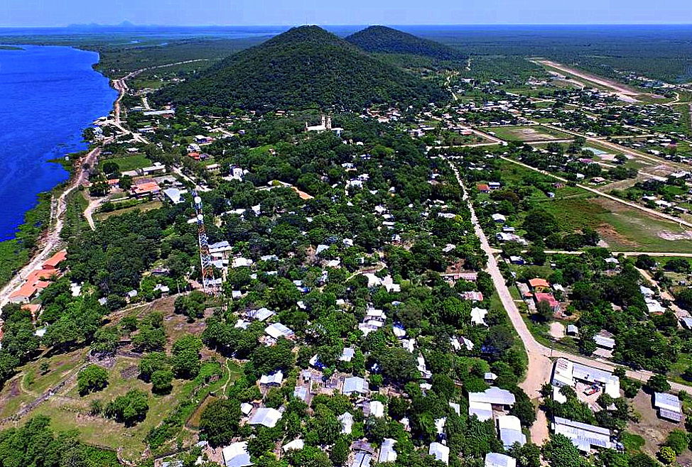 Aerial view of Fuerte Olimpo, Paraguay