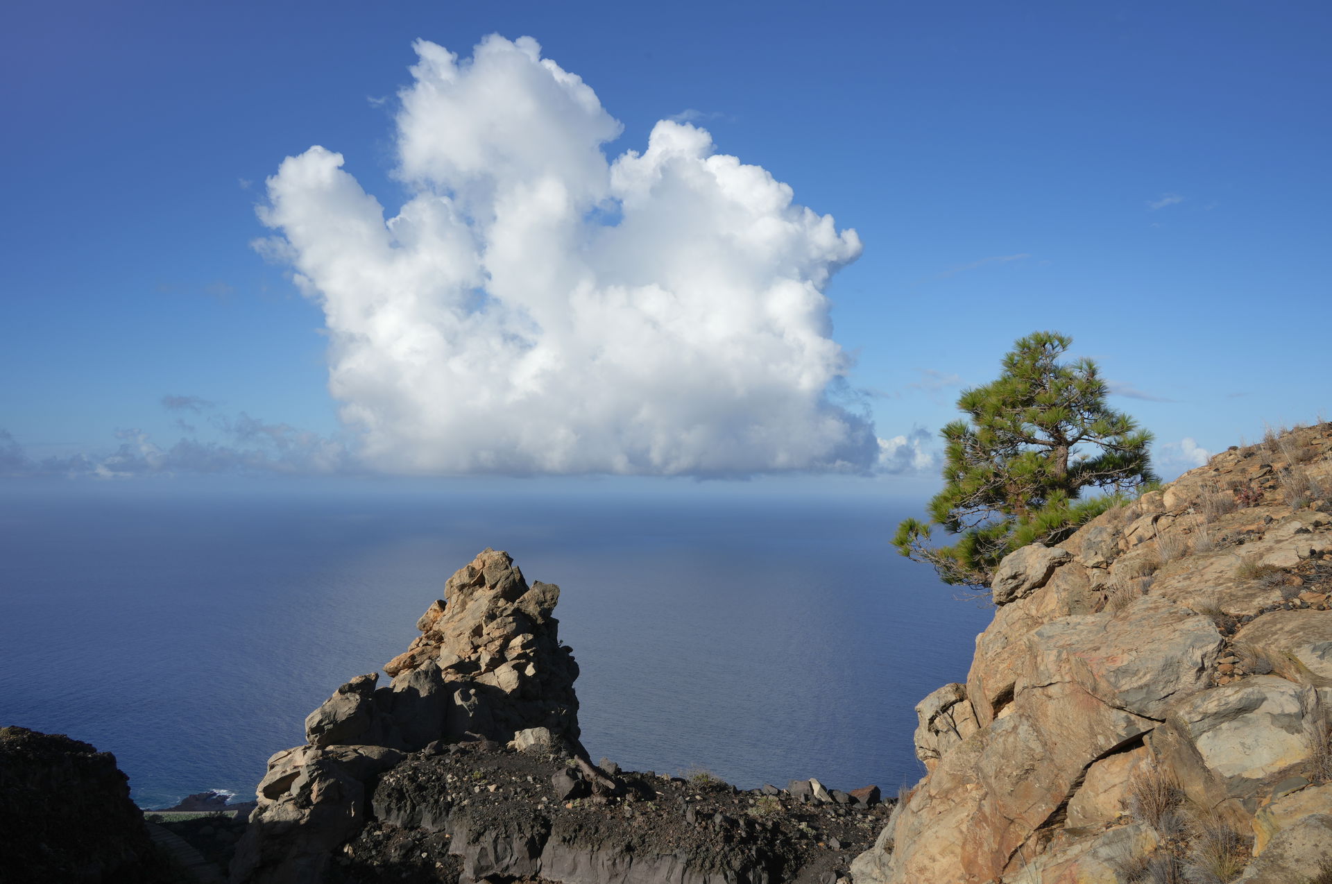 La Palma - View at Roque del Teneguía