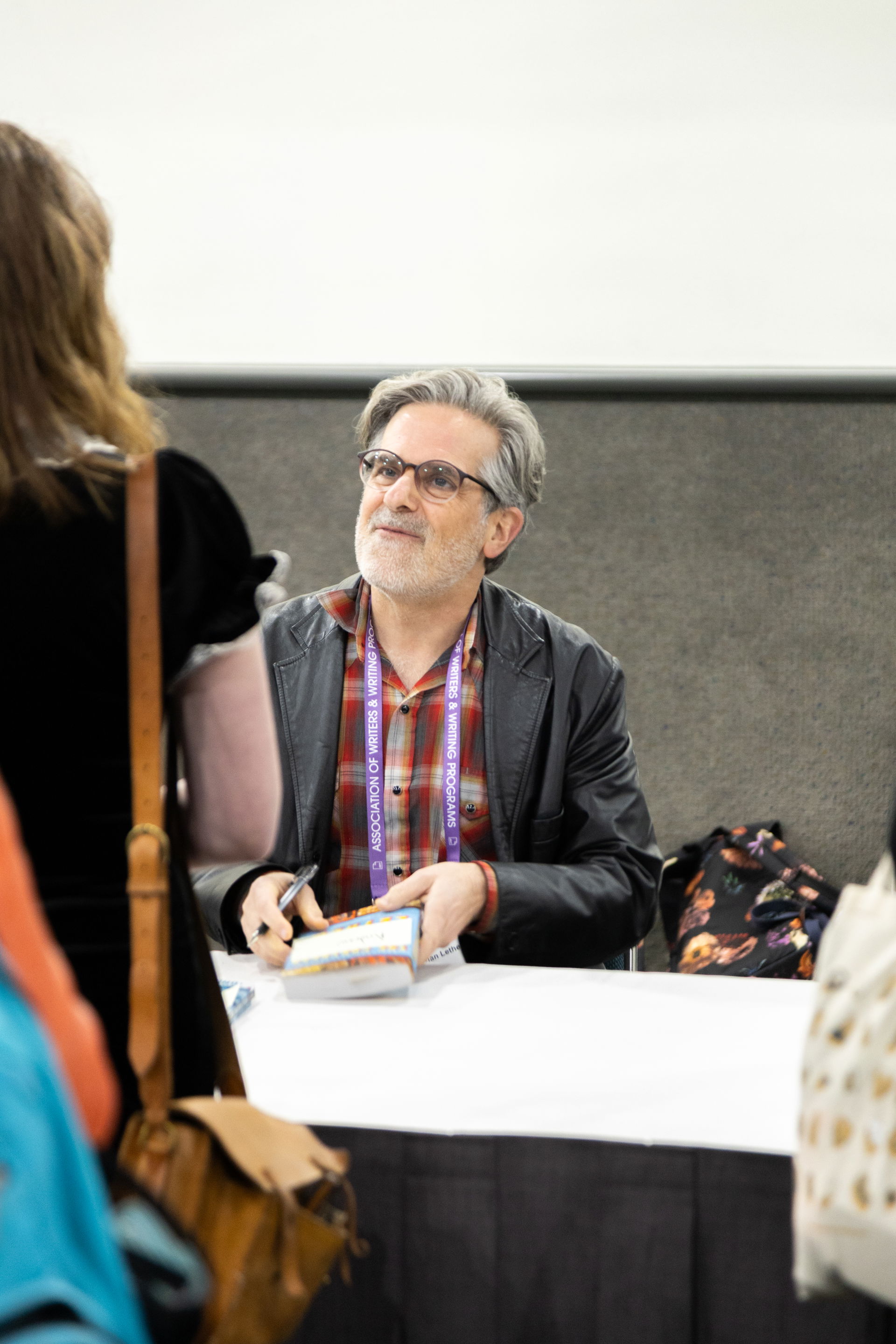 Jonathan Lethem, writer, at the annual AWP conference in Los An…