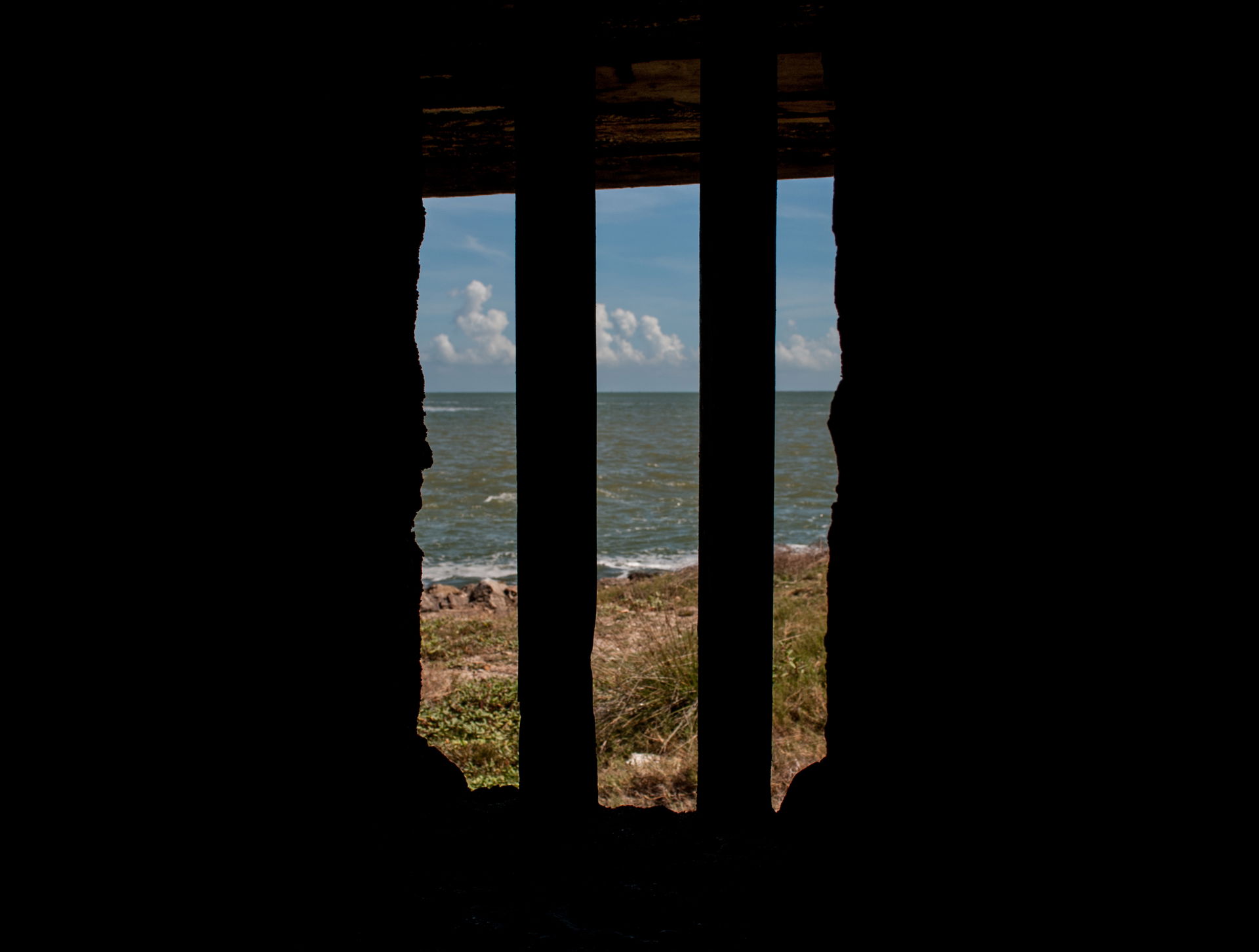 Vista desde los calabozos del Castillo de San Carlos de La Barr…