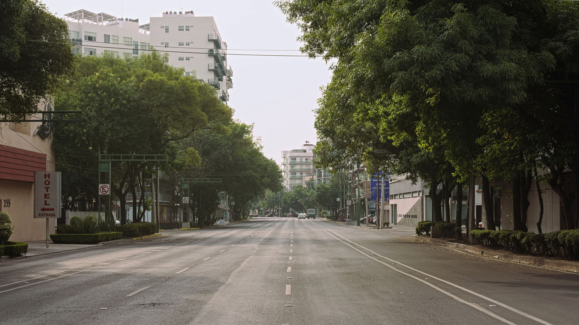 Covid-19 pandemic in Mexico City, empty eje 8 sur street