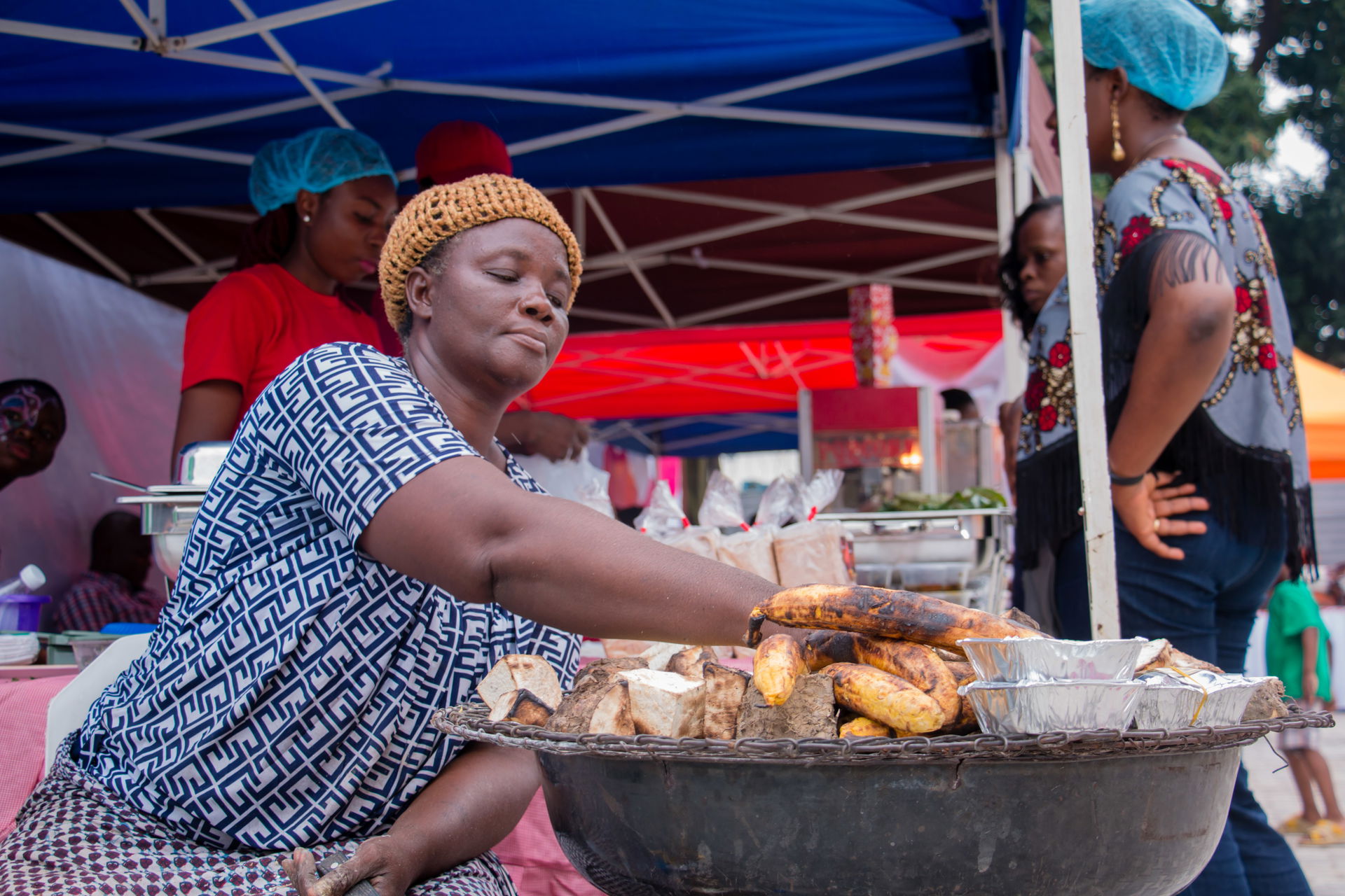 This is an image of "African people at work" from