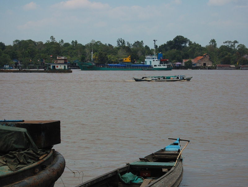 Mentaya River at Sampit, Central Kalimantan, Indonesia