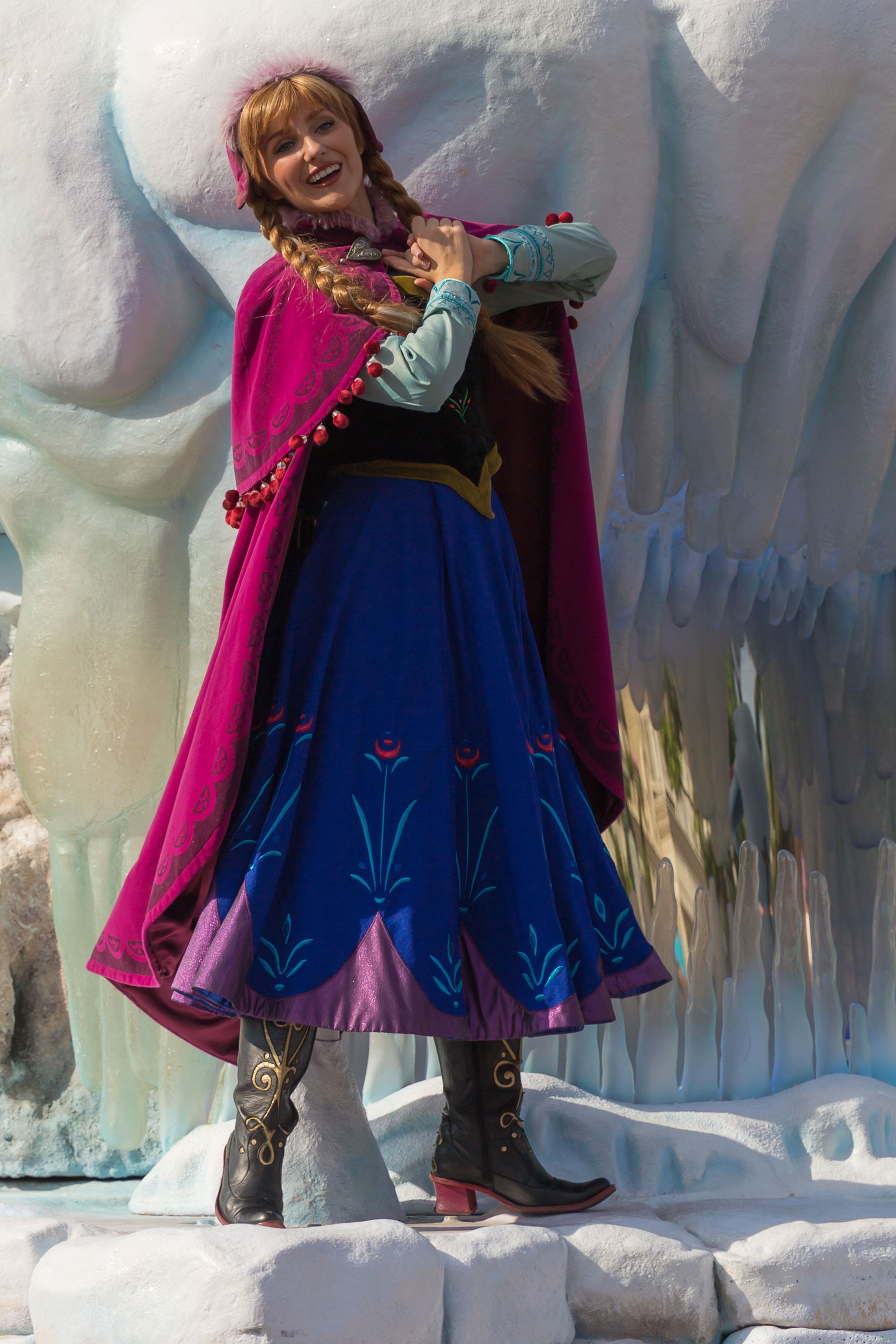Anna in The Snow Queen at the Disney Magic On Parade in Disneyl…