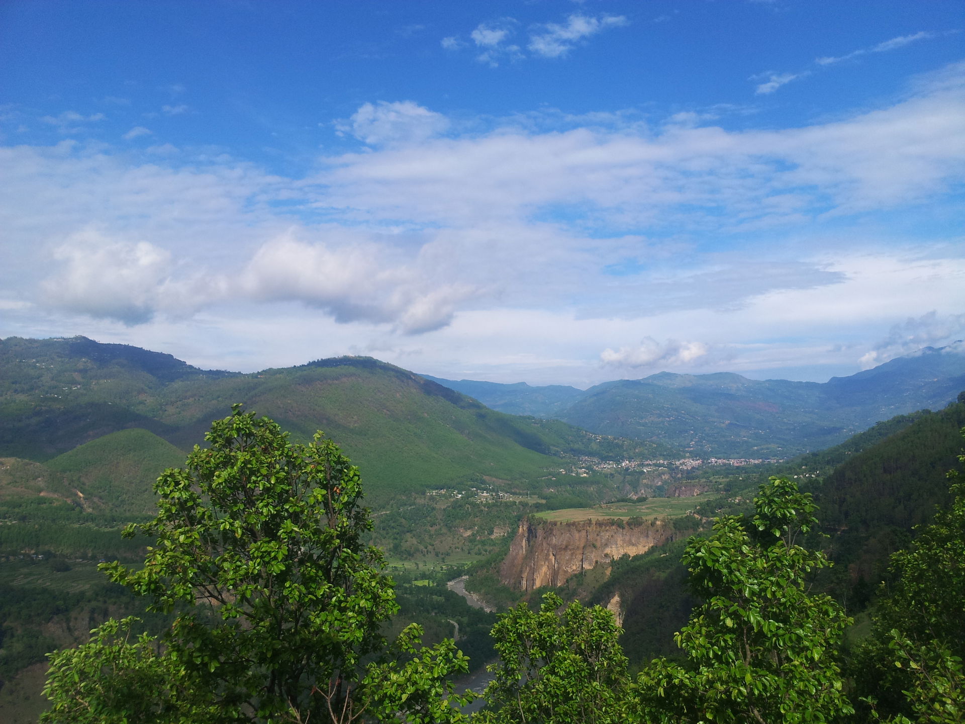 Landscape in Baglung District, Nepal, view from near Baskot to …