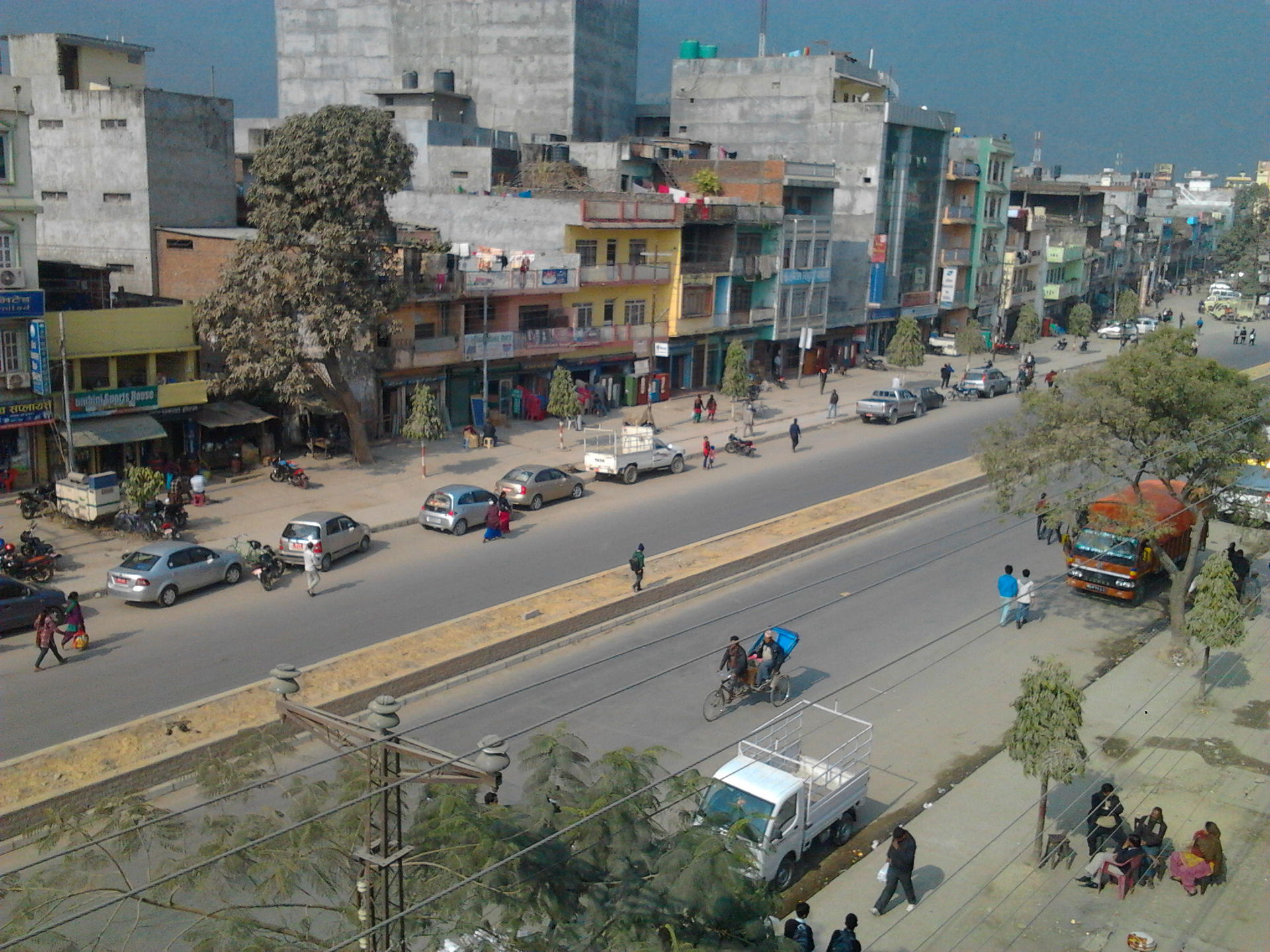 butwal city's a view from top of lumbini nurshing home