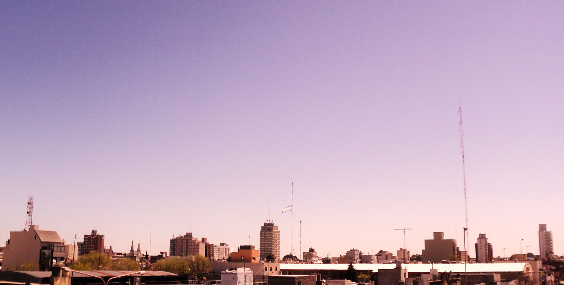 El panorama urbano de la ciudad de Olavarria