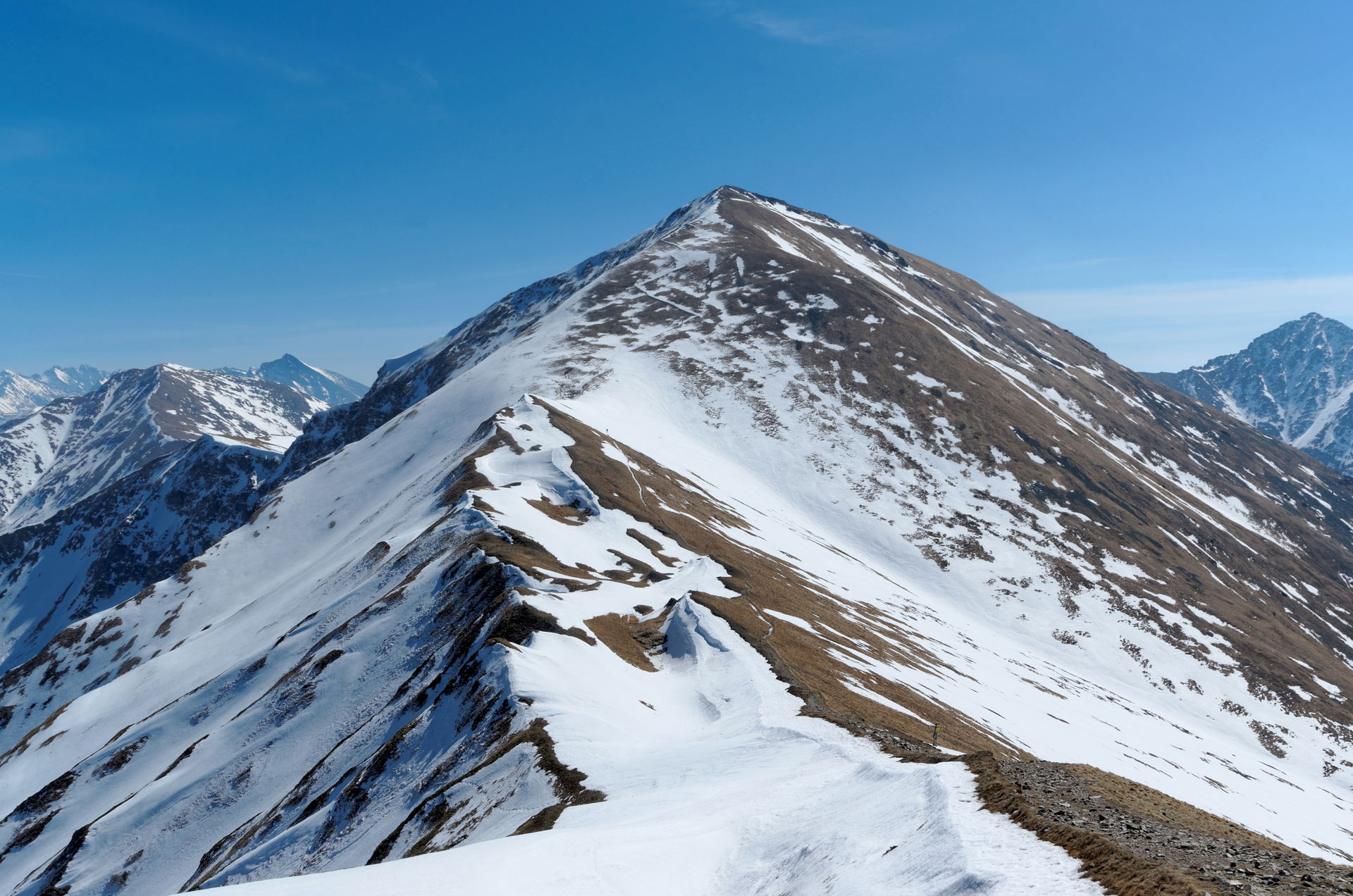 Starorobociańska Pass and Starorobociański Wierch in Tatra Moun…