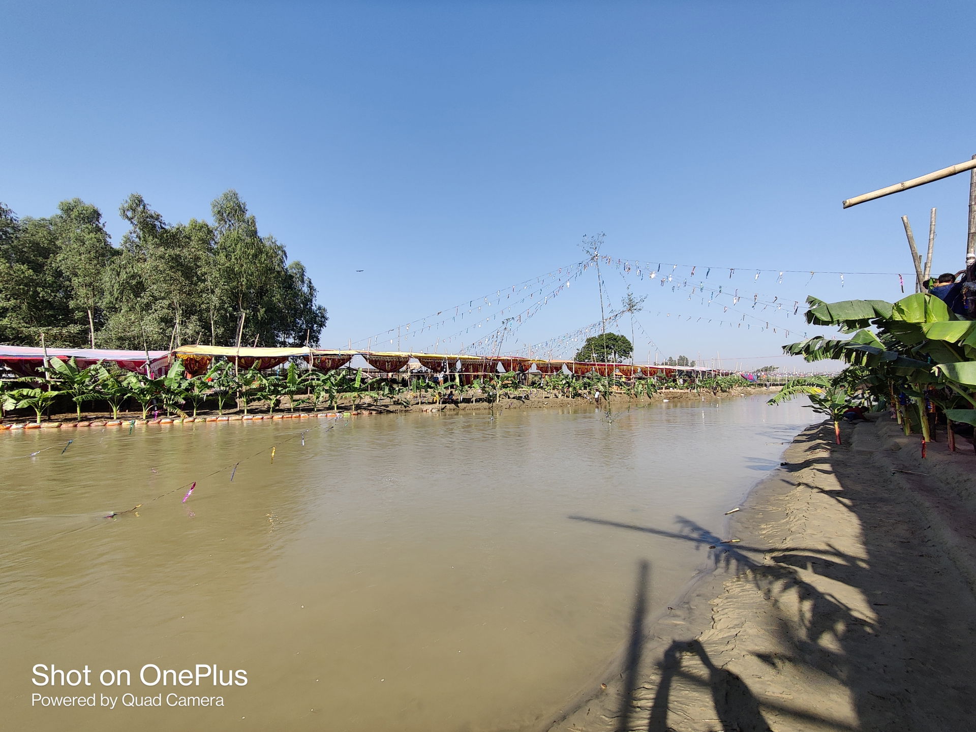 Chhath Puja Ghats (Nov 2021) at Jhim River between Malangwa and…