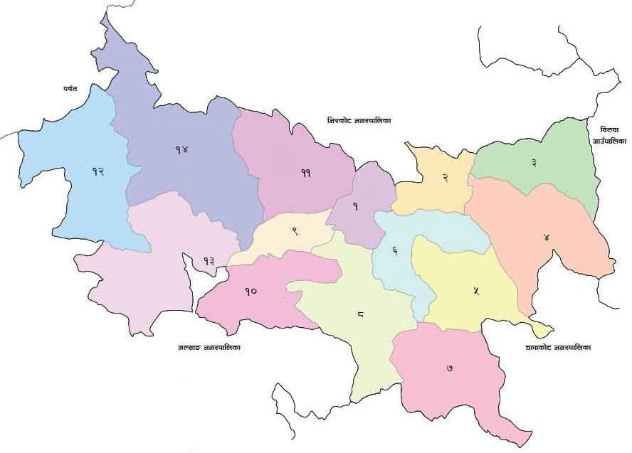 Waling Municipality, ward level