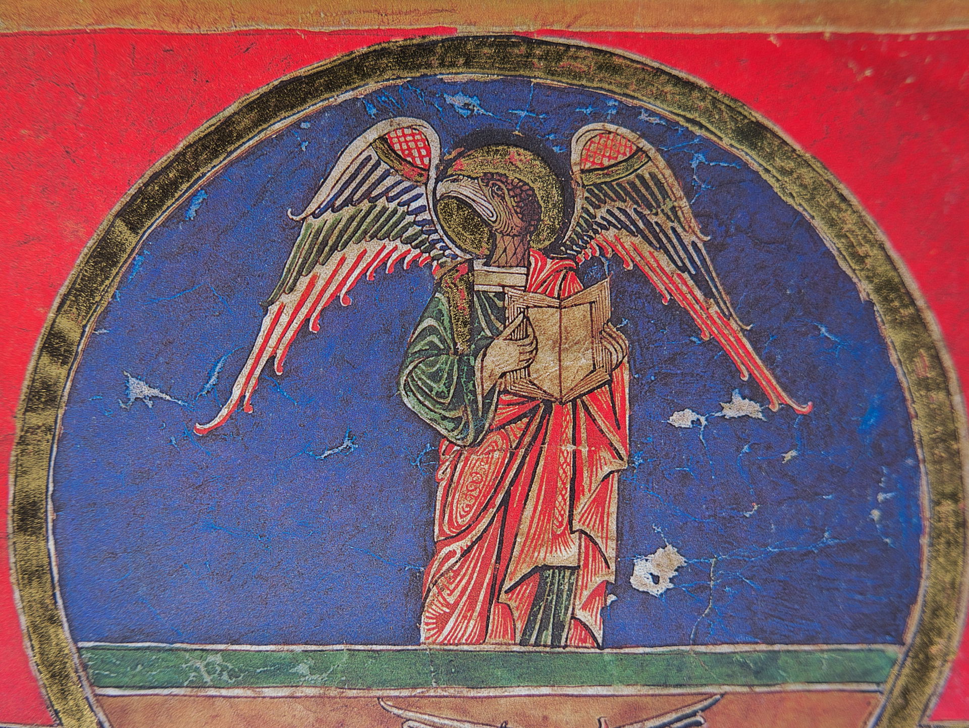 Símbolo de San Juan, Beato de Cardeña. Fragmento de un folio il…