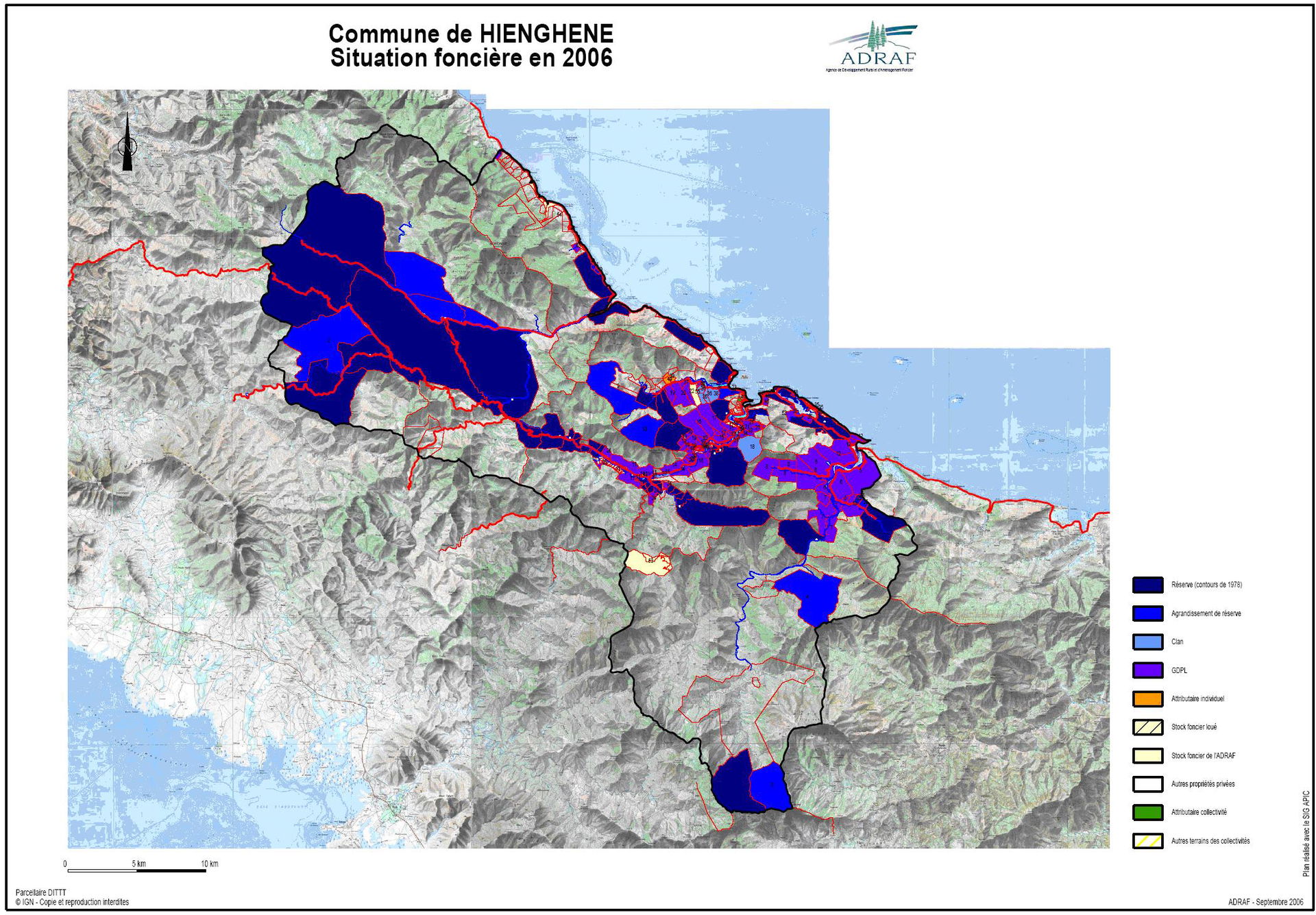 Carte foncière de Hienghène