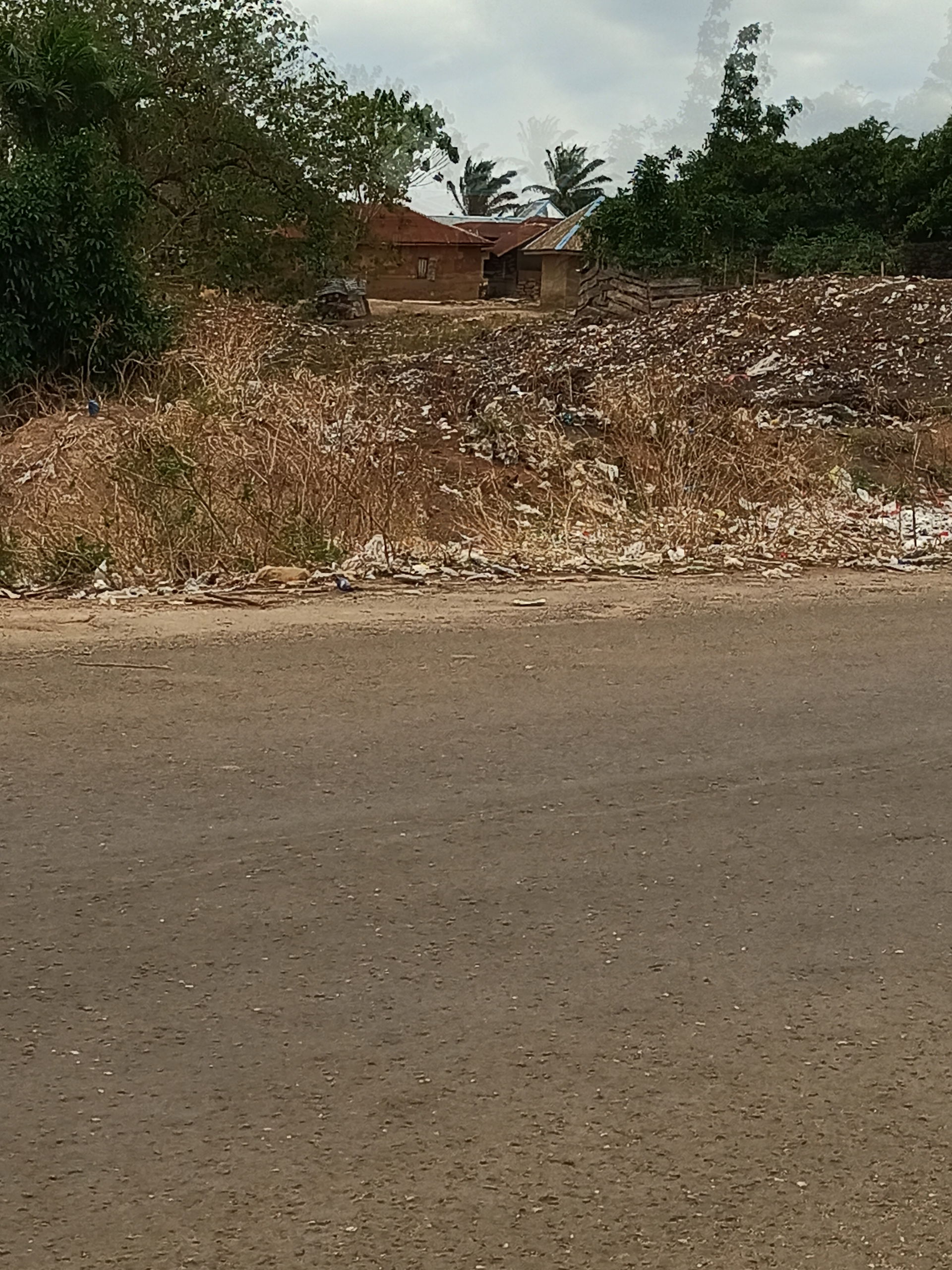 A roadside waste disposal in a village in Otukpo, Benue State N…