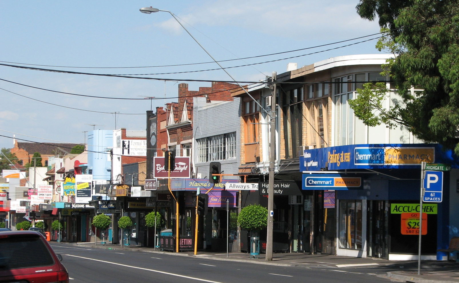 High Street in Ashburton, Victoria, Australia