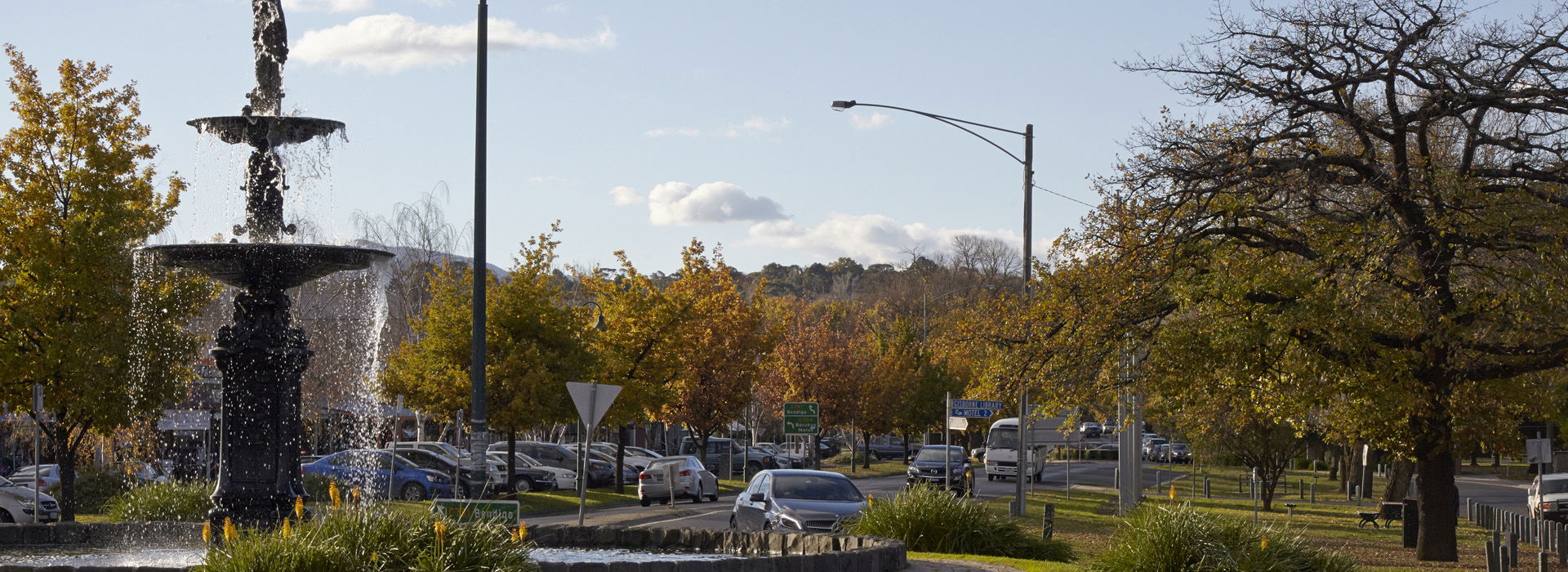 Fountain in the middle of Gisborne