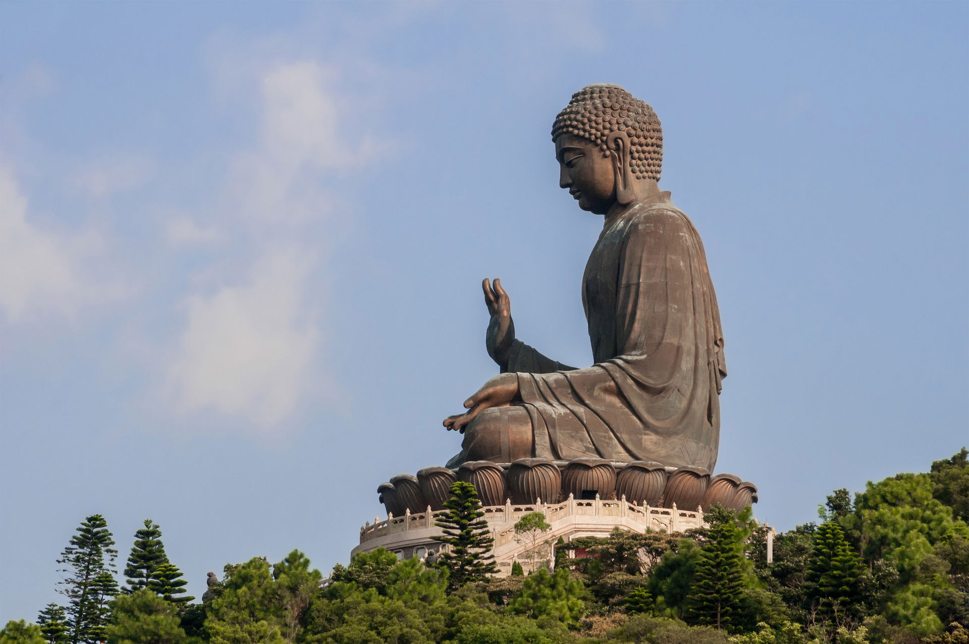 Tian Tan Buddha, also known as the Big Buddha located at Ngong …