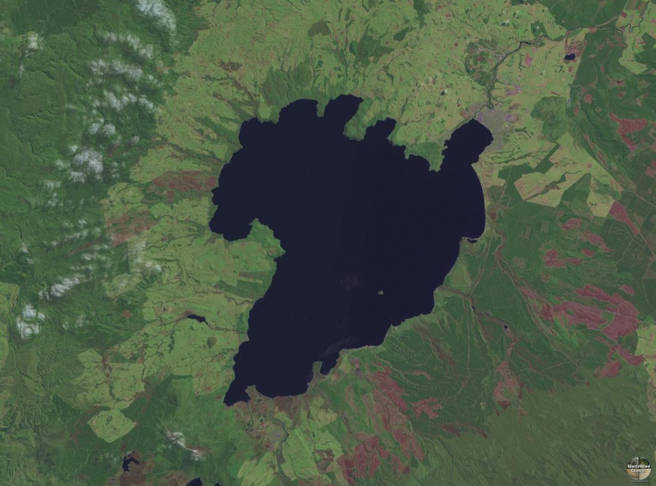 Lake Taupo in New Zealand's North Island