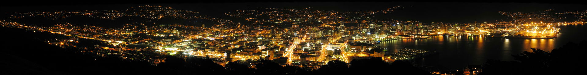 This is a panorama of central Wellington, in New Zealand. It wa…