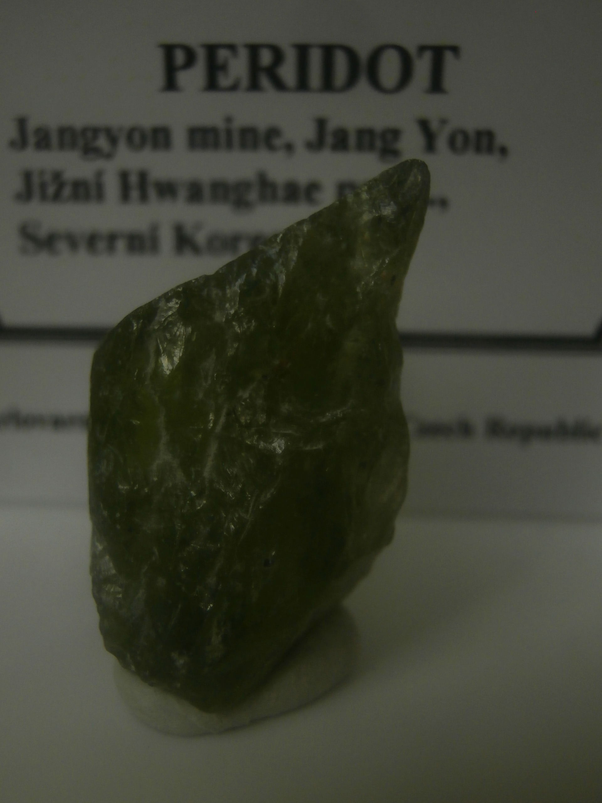 High quality olivine - peridot from North Korea, Jangyon (Chang…