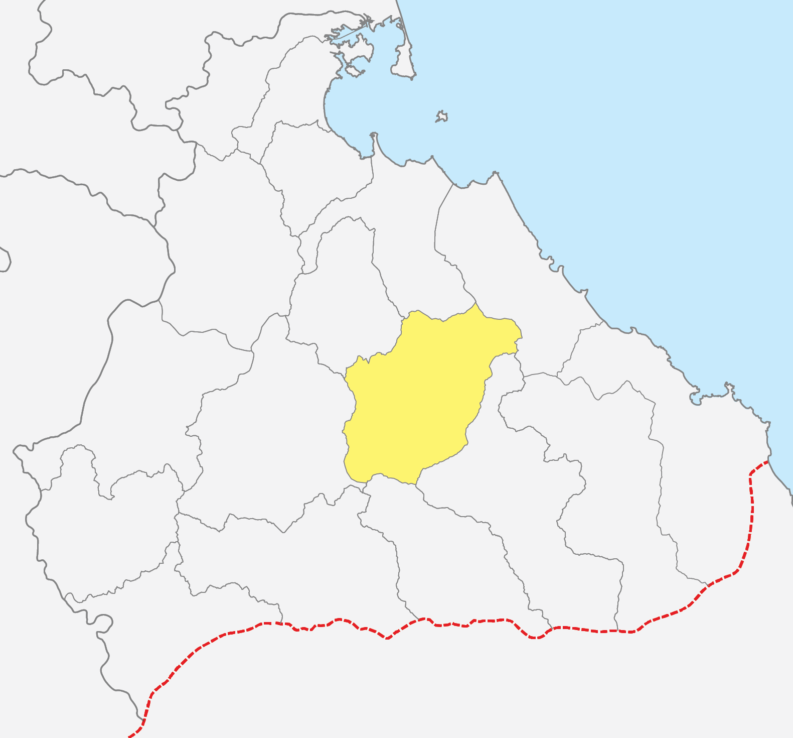 Map of Hoeyang-Gun