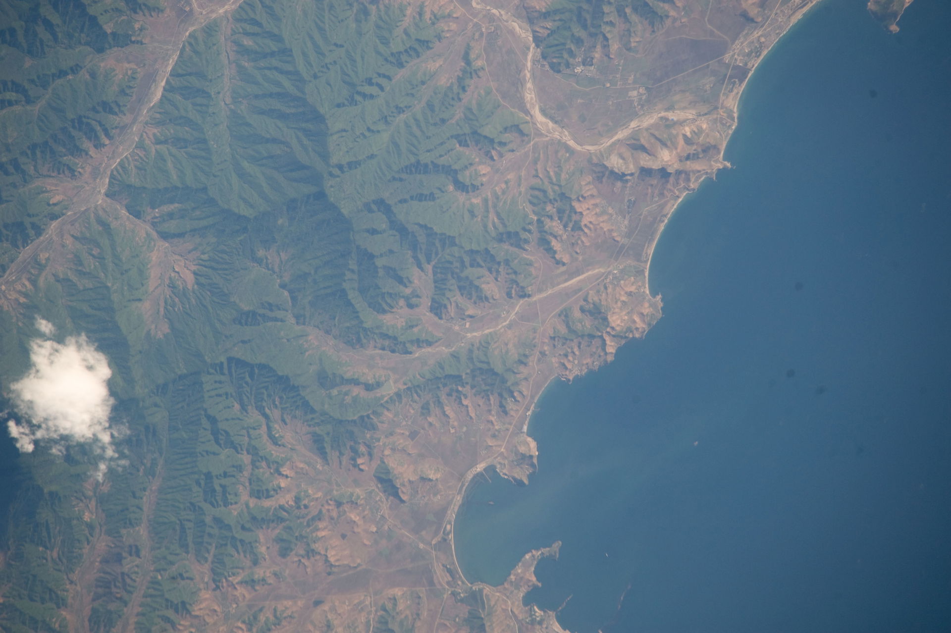View of North Korea taken during ISS Expedition 20.