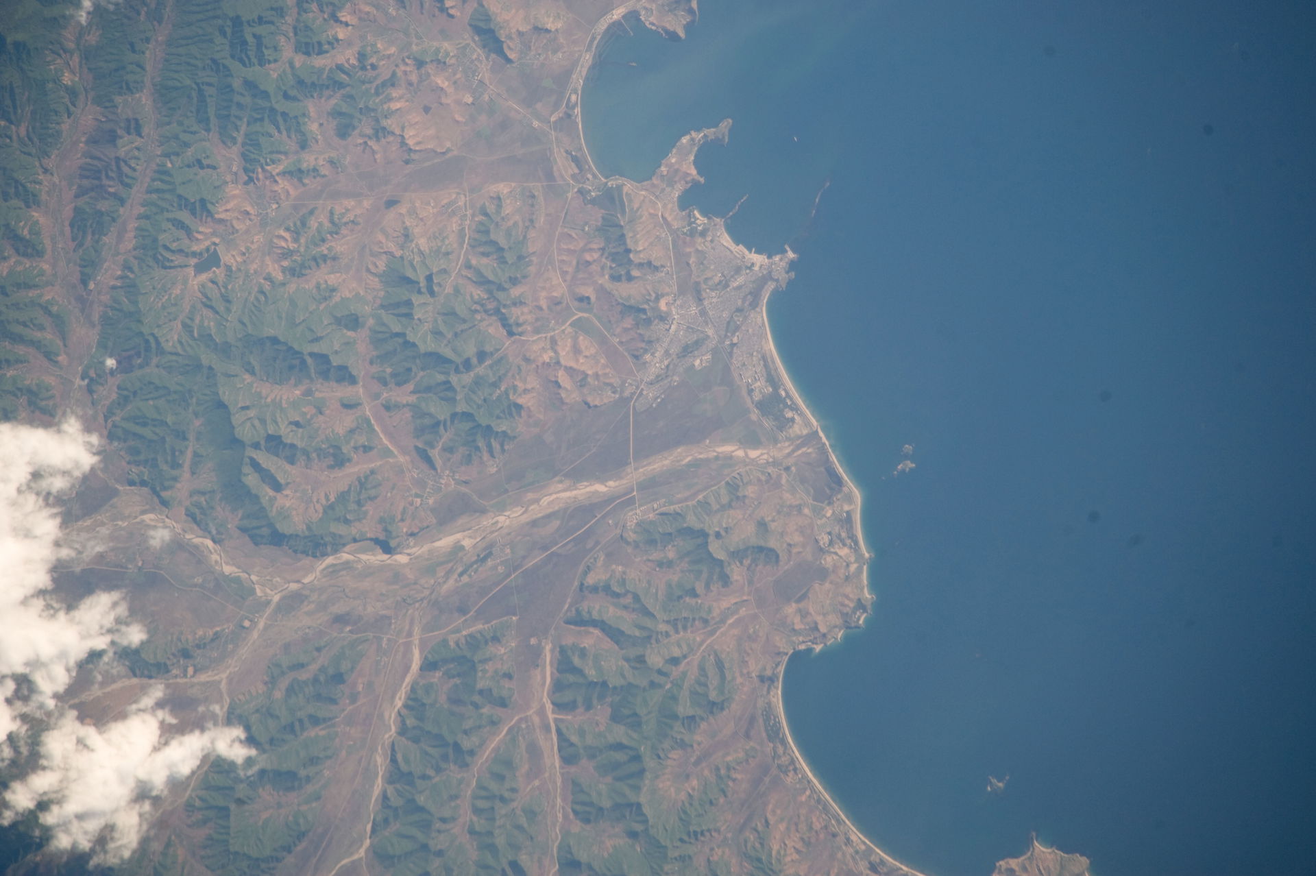 View of North Korea taken during ISS Expedition 20.