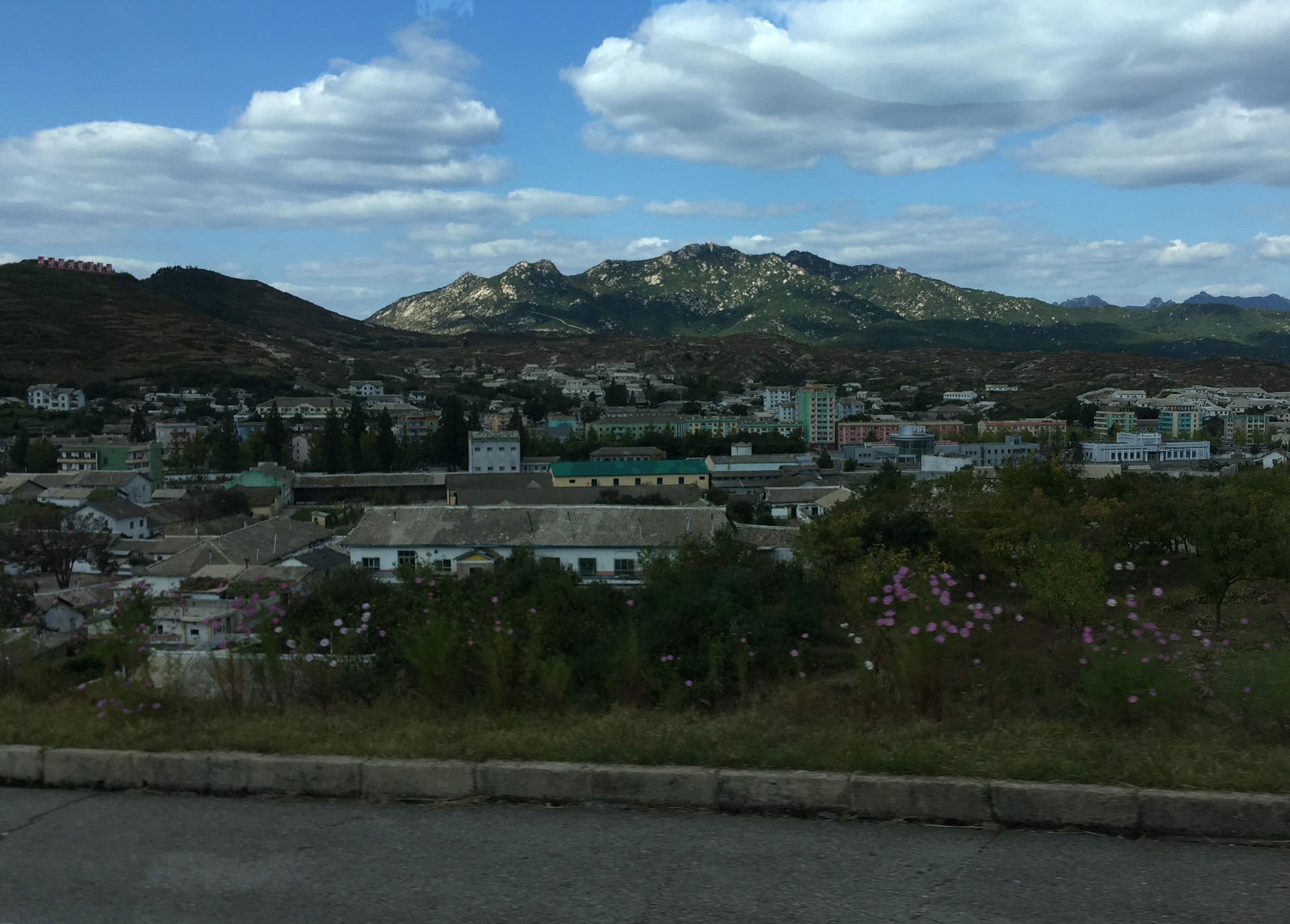 View of Kaesong from the highway in 2018.