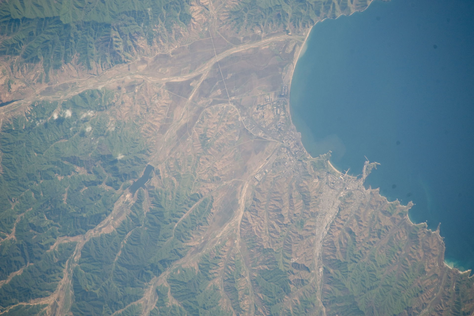 View of North Korea taken during ISS Expedition 20.