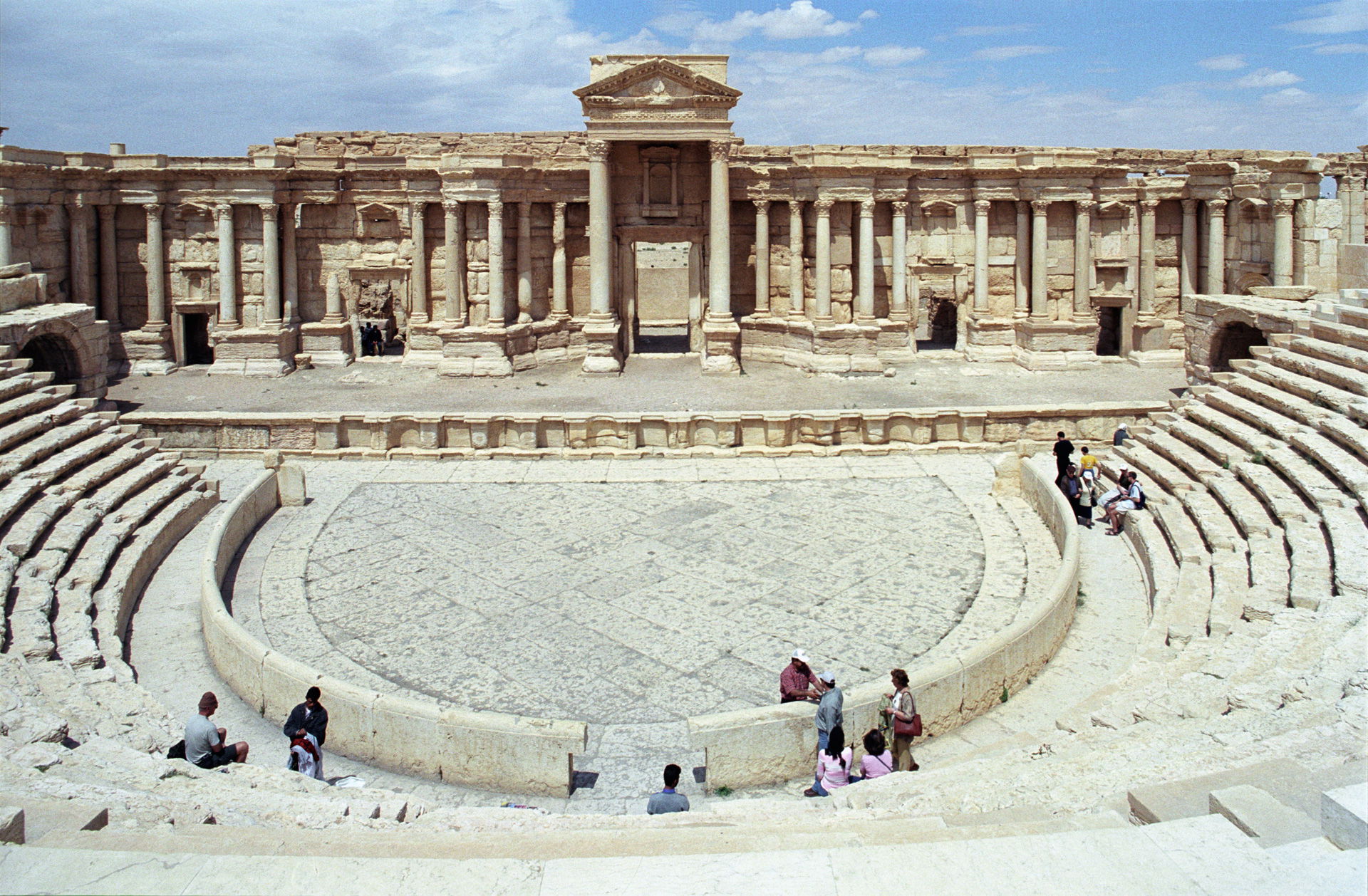 The ancient Roman theater of Palmyra, Syria.