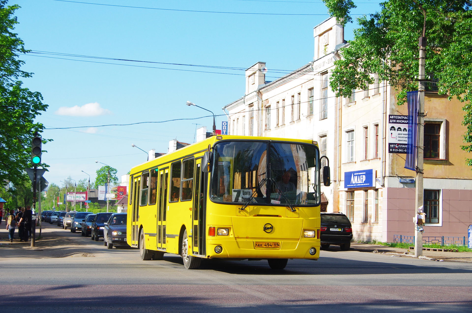 Vyshny Volochyok bus LiAZ-5256 ак494 69 on Kazansky Prospect Li…