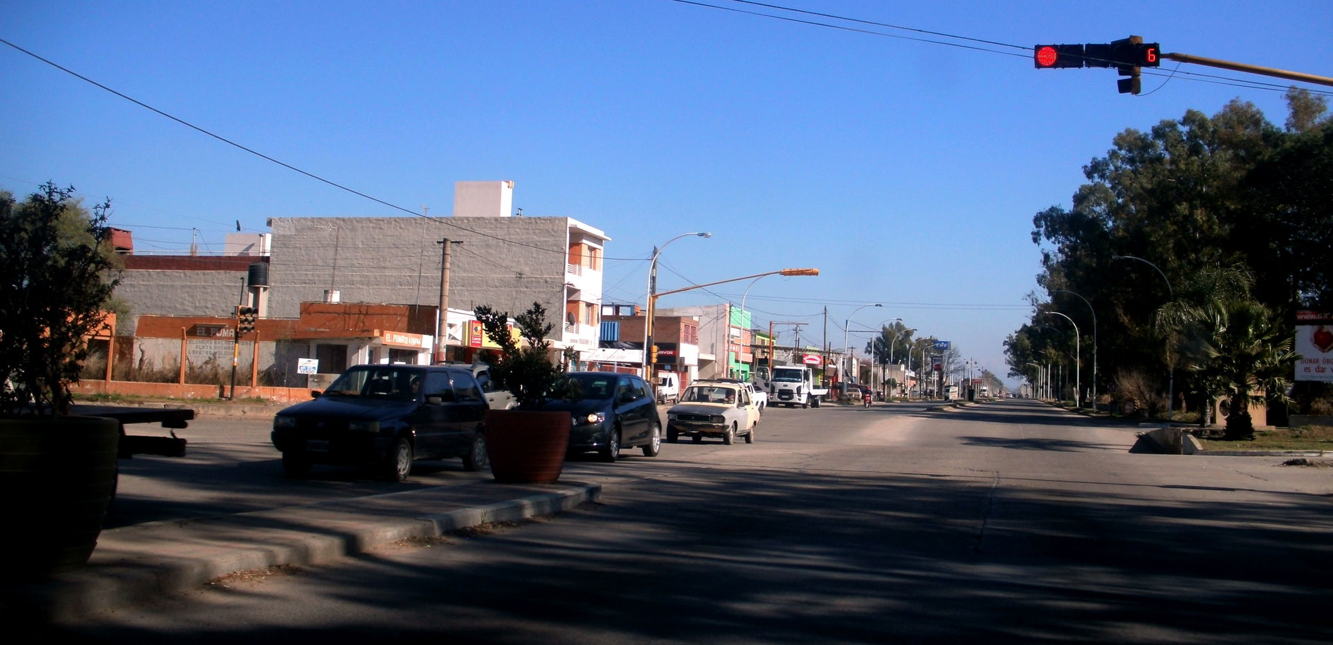 Av. Gral. Savio, en la zona oeste de la ciudad de Río Tercero.