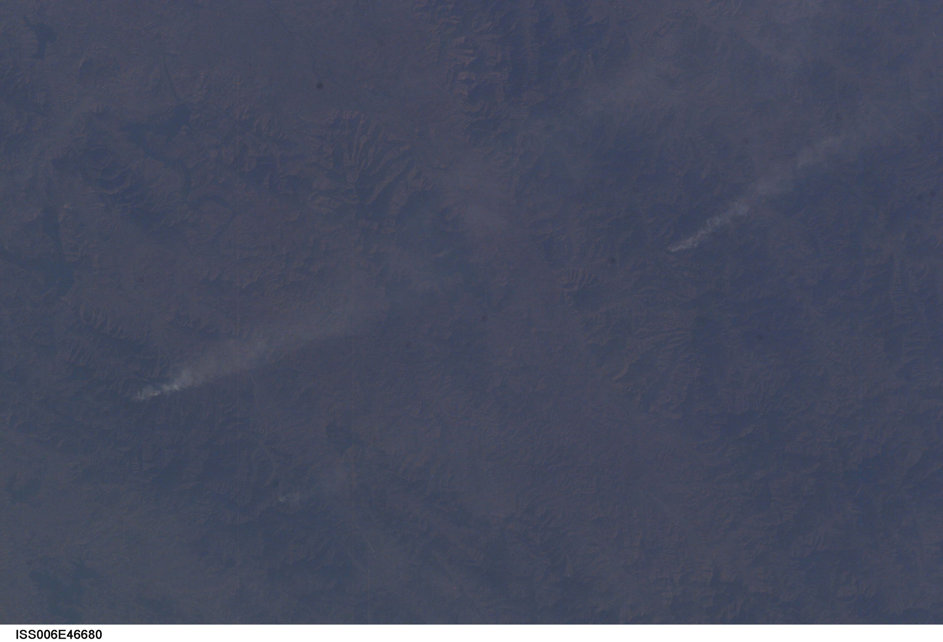 View of North Korea taken during ISS Expedition 6.