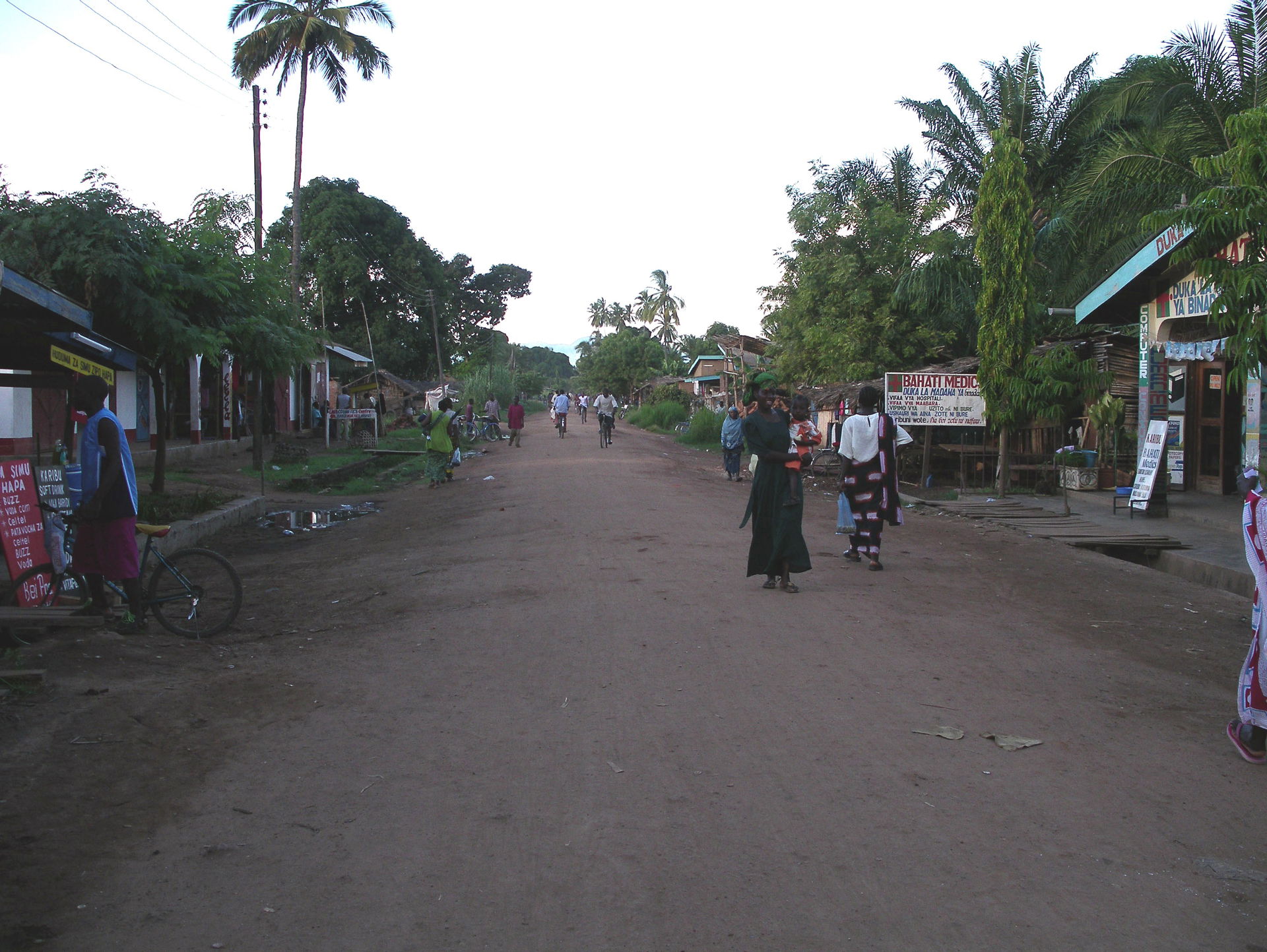 Side-street in Ifakara, Kilombero District, Tanzania