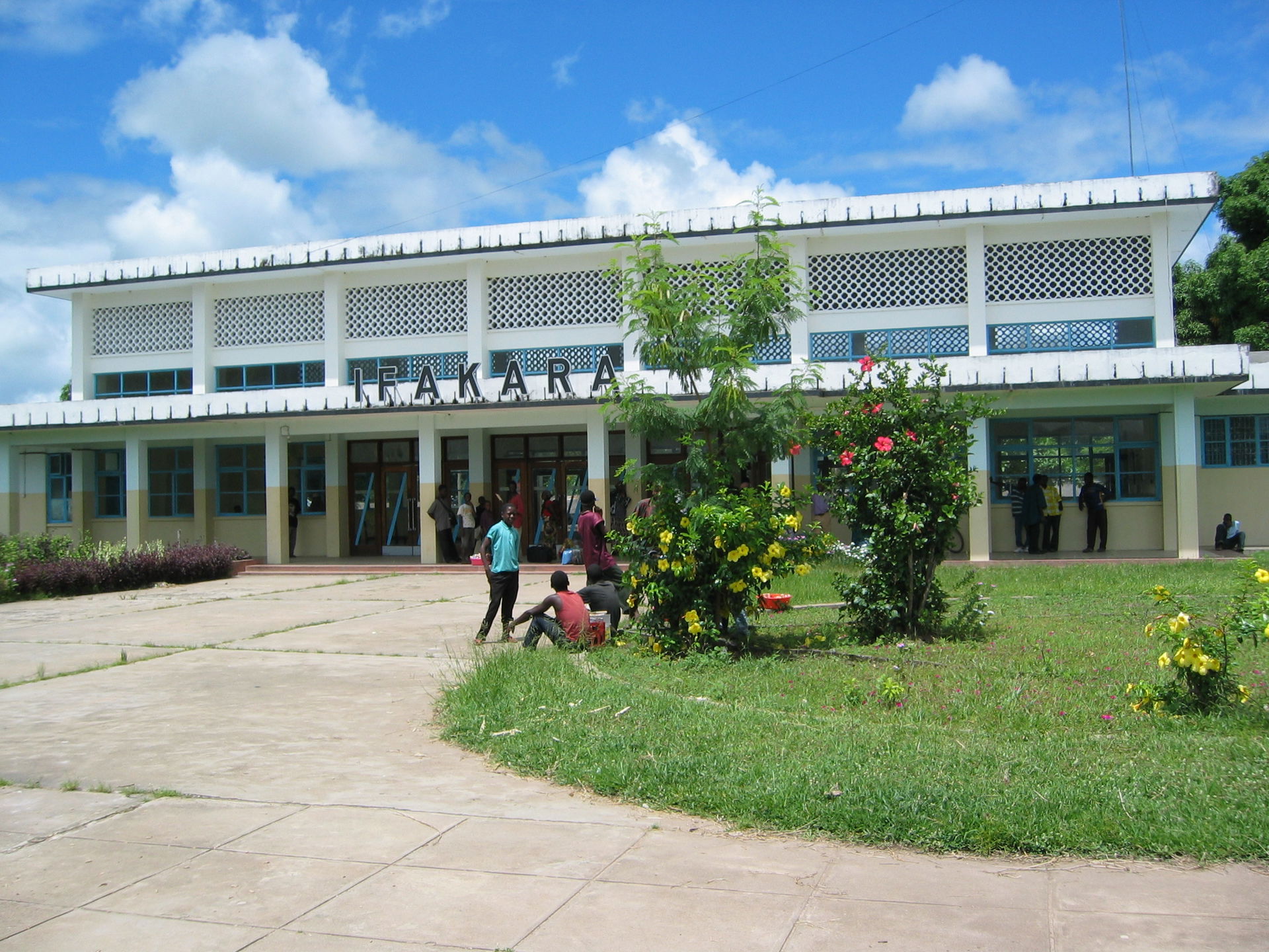 Tanzania-Zambia-Railway. Train station in Ifakara.