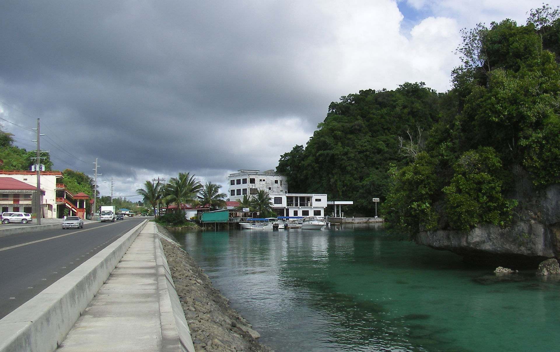 Typical weather on Koror, Republic of Palau.