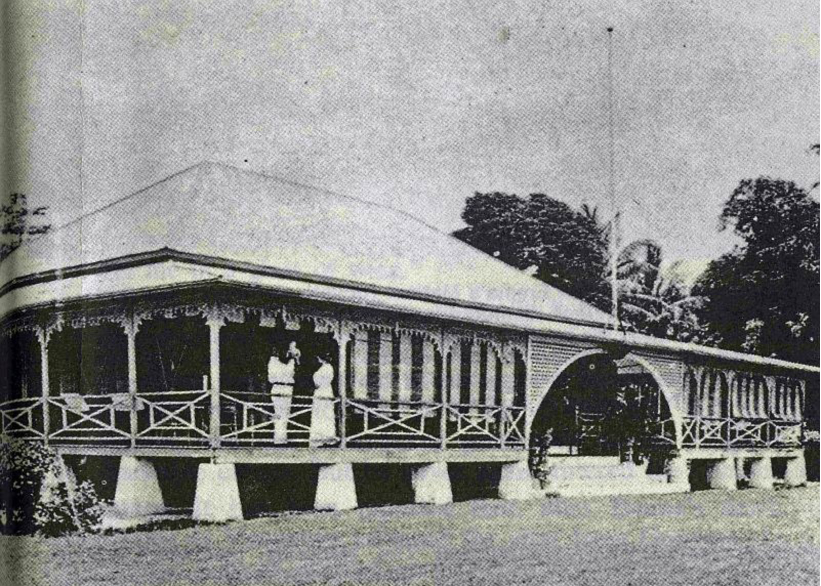 Gunantambu 1913, Haupthaus des Anwesens von Queen Emma