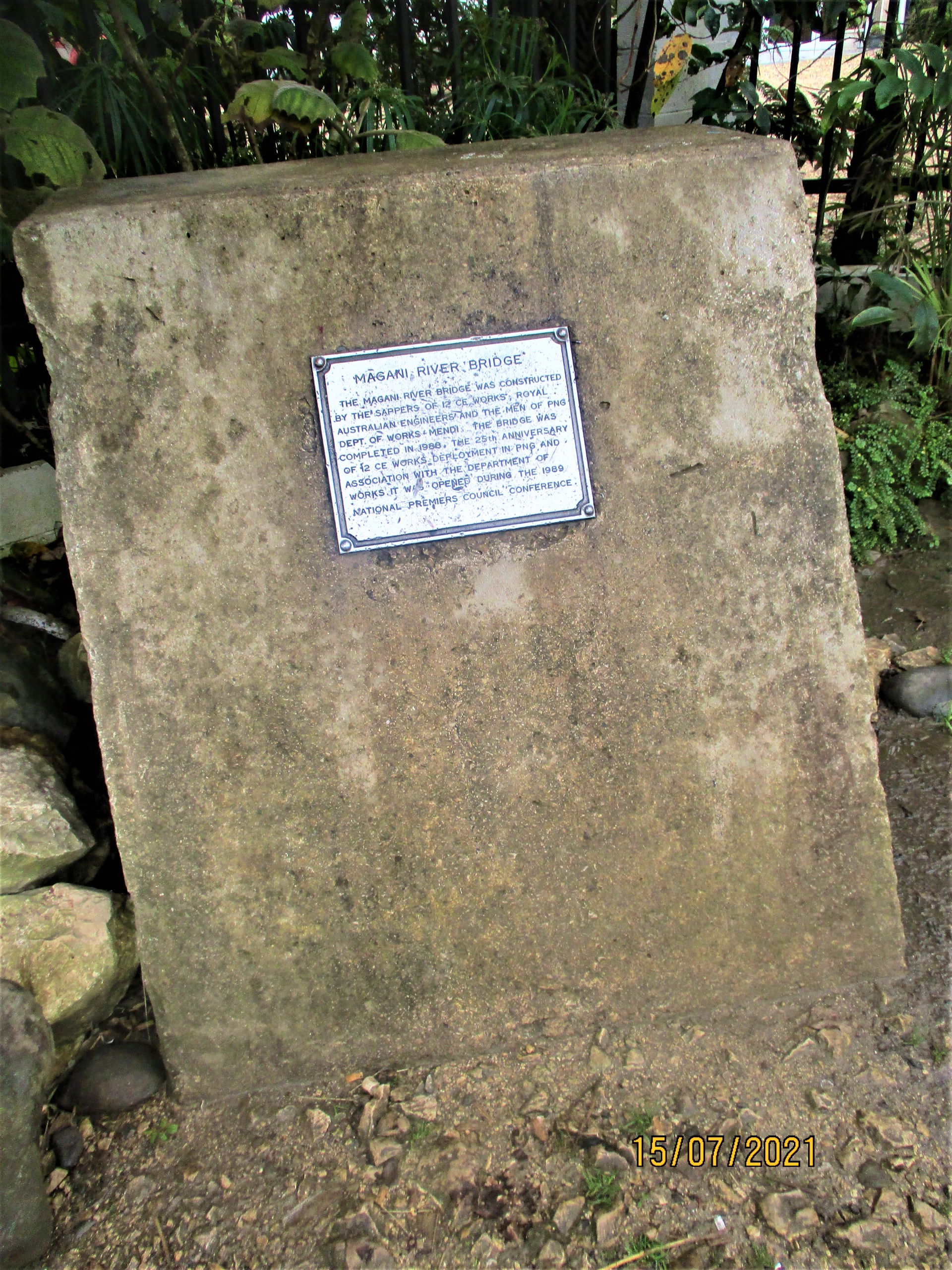 This is a Memorial monument that was placed next to Giluwe ecoT…
