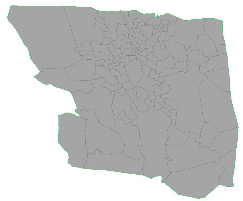 Map of the barangays of Baguio City, Benguet Province