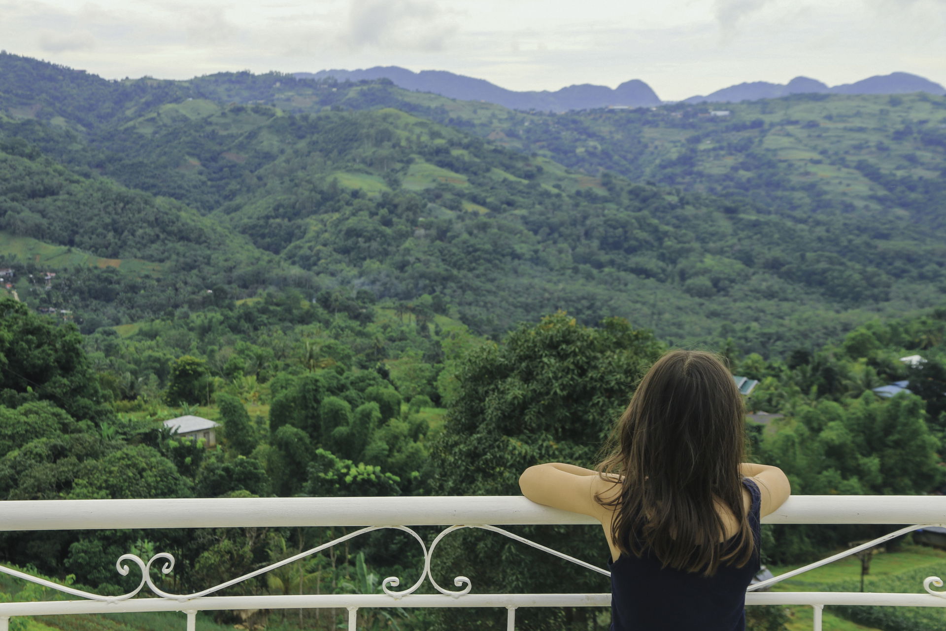 View of the Cebu Mountains in the Philippines.