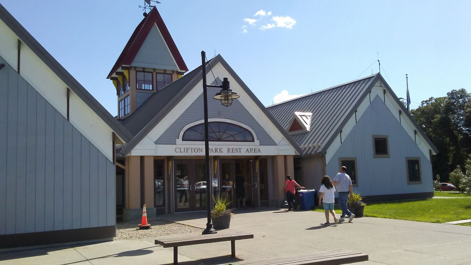 A photo of the Clifton Park Rest Area located in New York