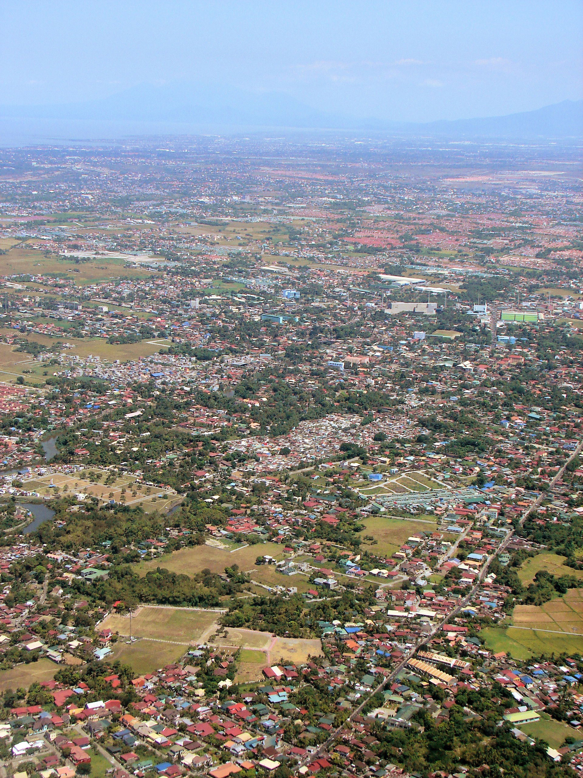 Aerial view of Imus, Cavite, Philippines. Located on center ri…