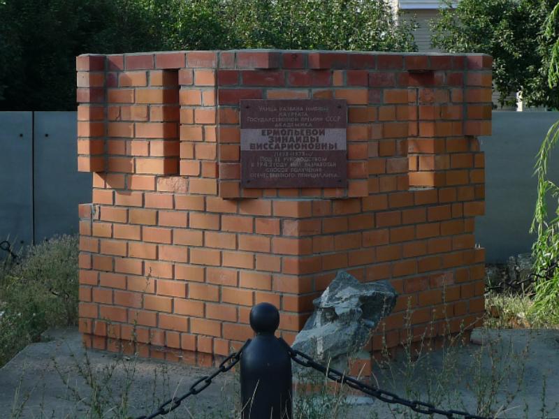 Памятник Ермольевой Зинаиде Виссарионовне, город Фролово