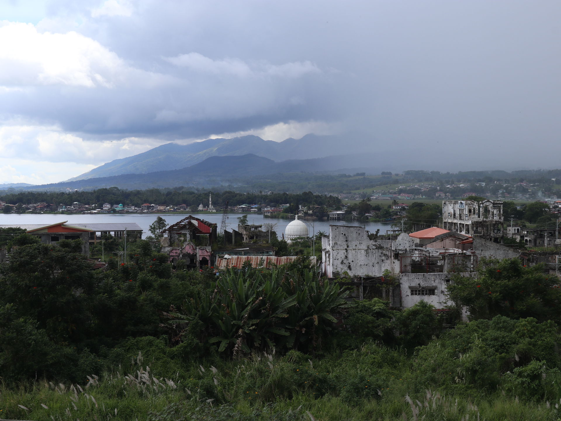 Marawi Dansalan overlooking ground zero, Marawi City, Lanao Del…