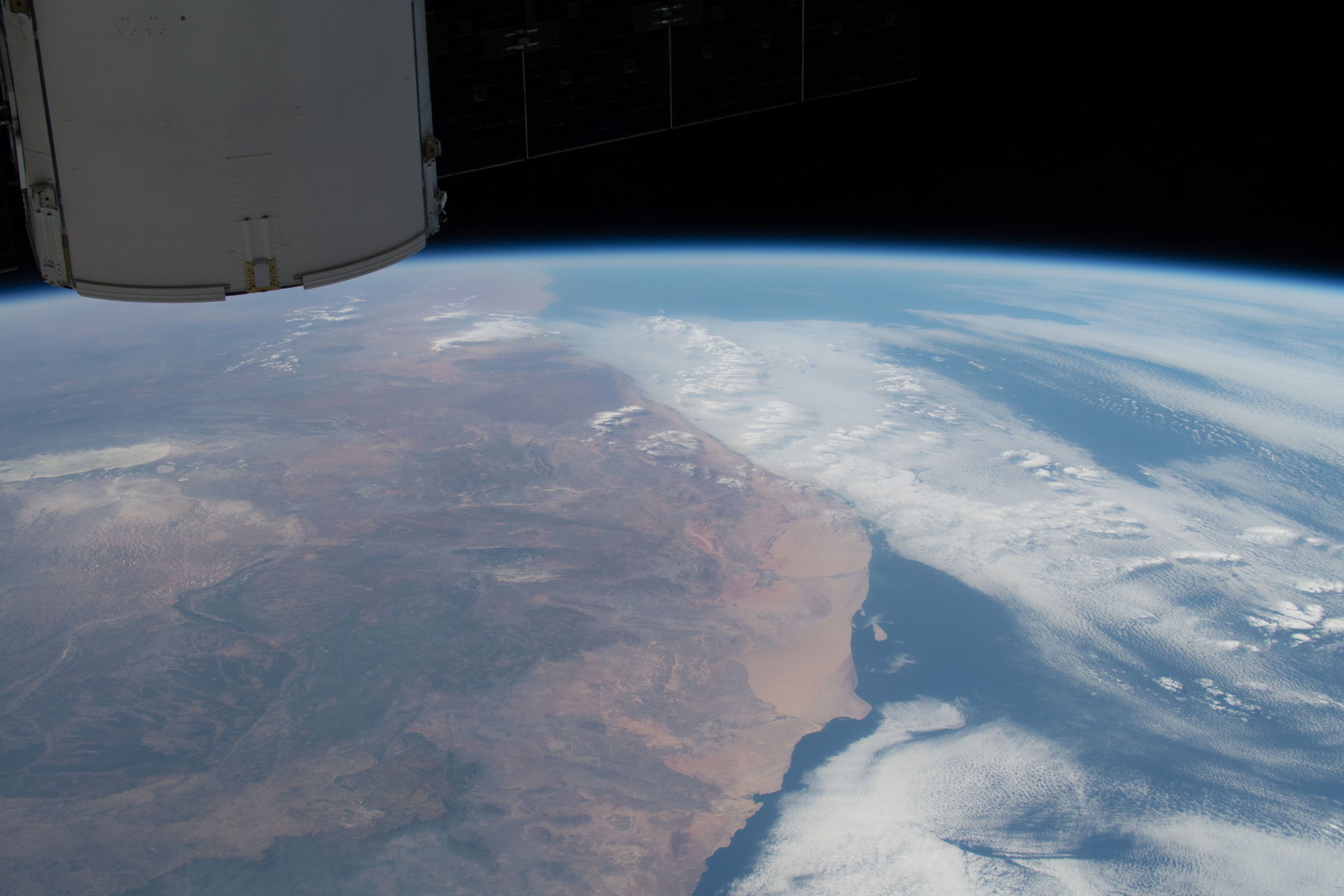 View of Angola taken during ISS Expedition 59.
