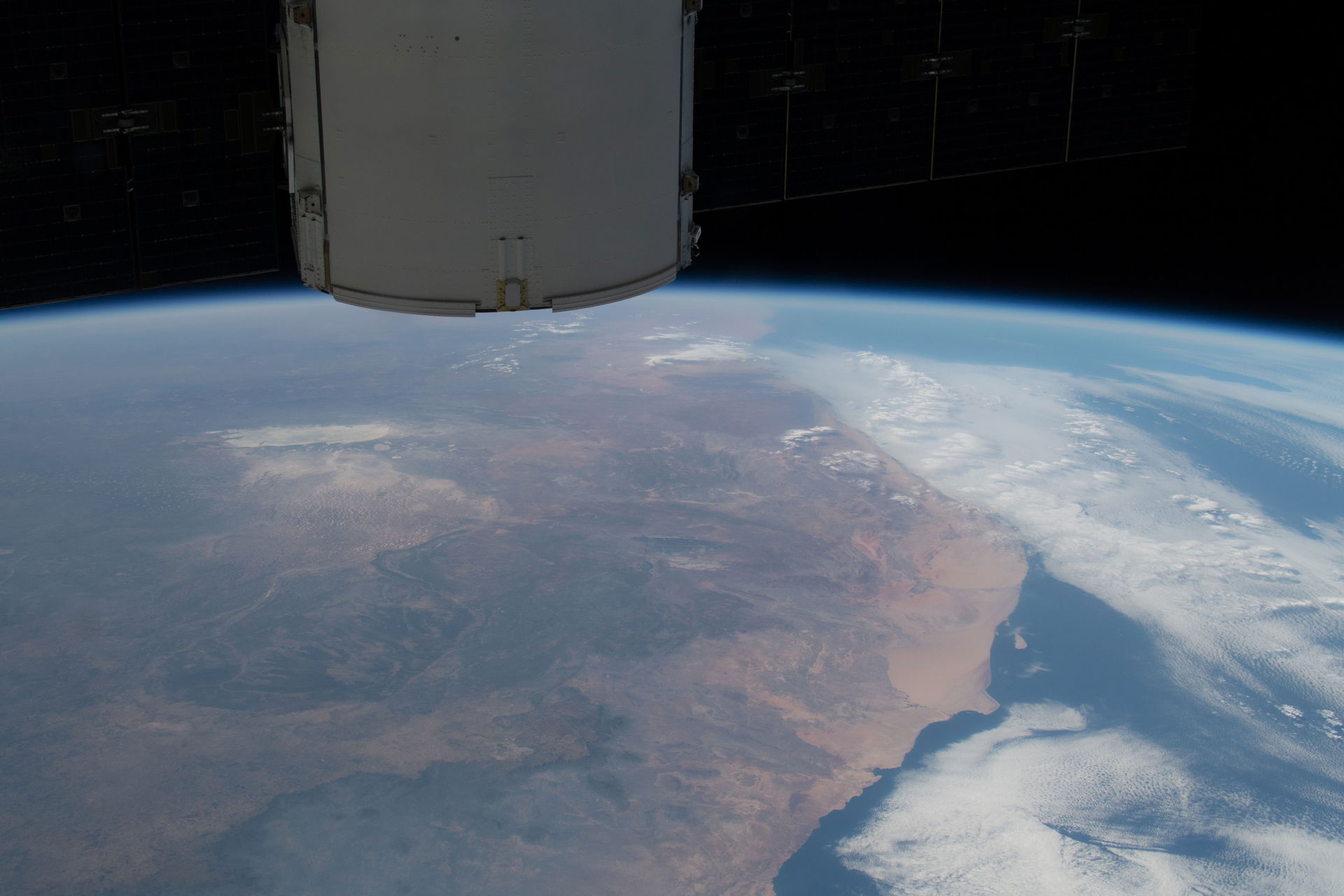 View of Angola taken during ISS Expedition 59.